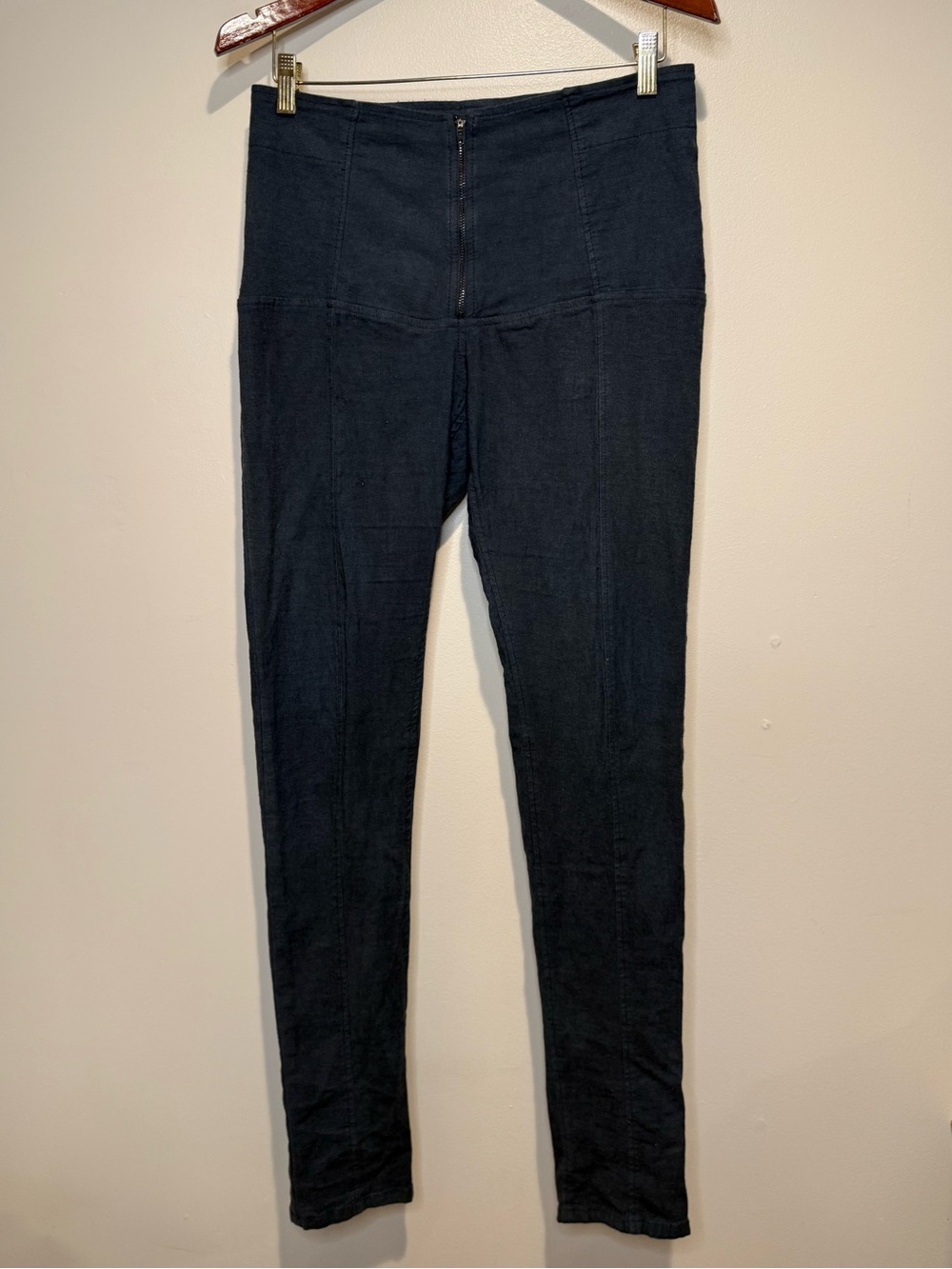 Prairie Underground denim girdle Pants Jeans Front Zipper Black size large
